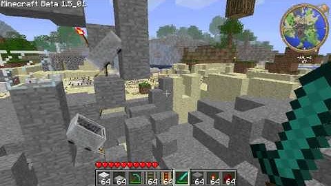 Minecraft Powered Rail Minecart Station Demo