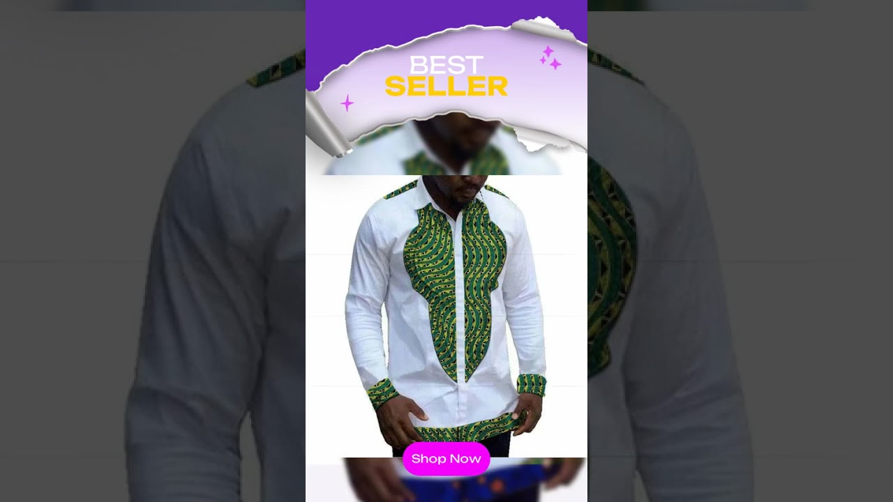 Tribe Vibes African Men Dashiki Top