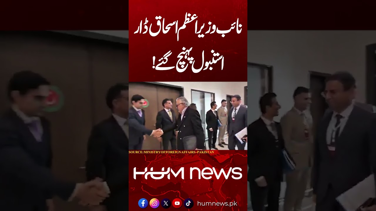 Deputy PM Ishaq Dar Arrives in Istanbul | Hum News | Pakistan