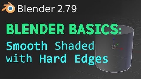 Blender Basics: Smooth shade with hard edges