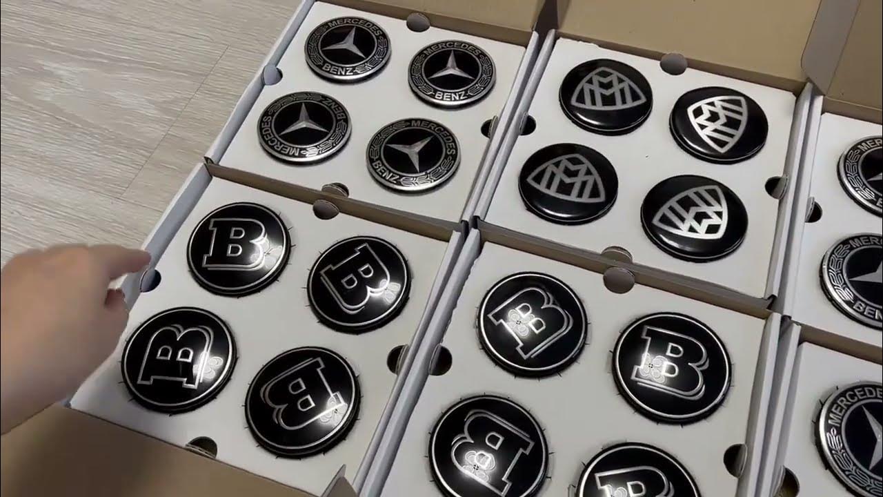 Динамические парящие колпачки на диски Mercedes Porsche BMW Maybach AMG ...