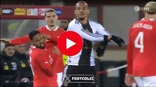 Leroy Sane rote Karte | Rote Karte für Leroy Sane gegen Österreich | Leroy sane red card Mwene