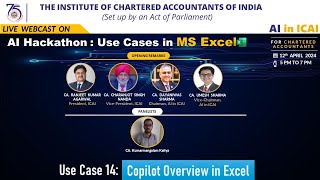 Hackathon 2: Series 1 - Use Case 14 | Copilot overview in Excel | CA Kumarmangalam Kalia