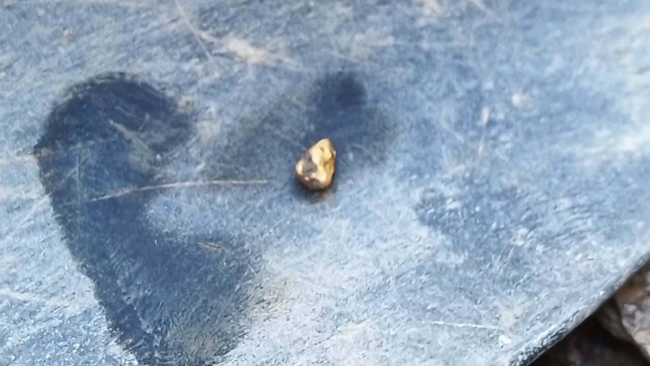 Поиск золота в трещинах с помощью золотого монстра 