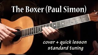 Video thumbnail of "The Boxer (Paul Simon) - cover + quick tutorial"