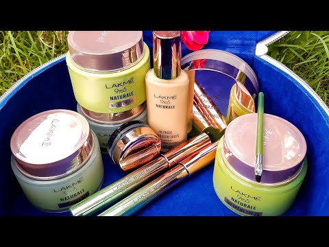 Lakme 9to5 naturale foundation & gel kajal & day cream & night cream unboxing review, nykaa haul!