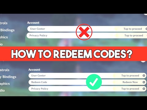 HOW TO REDEEM CODES IN GENSHIN IMPACT  HOW TO REDEEM CODES IN IOS IN GENSHIN IMPACT