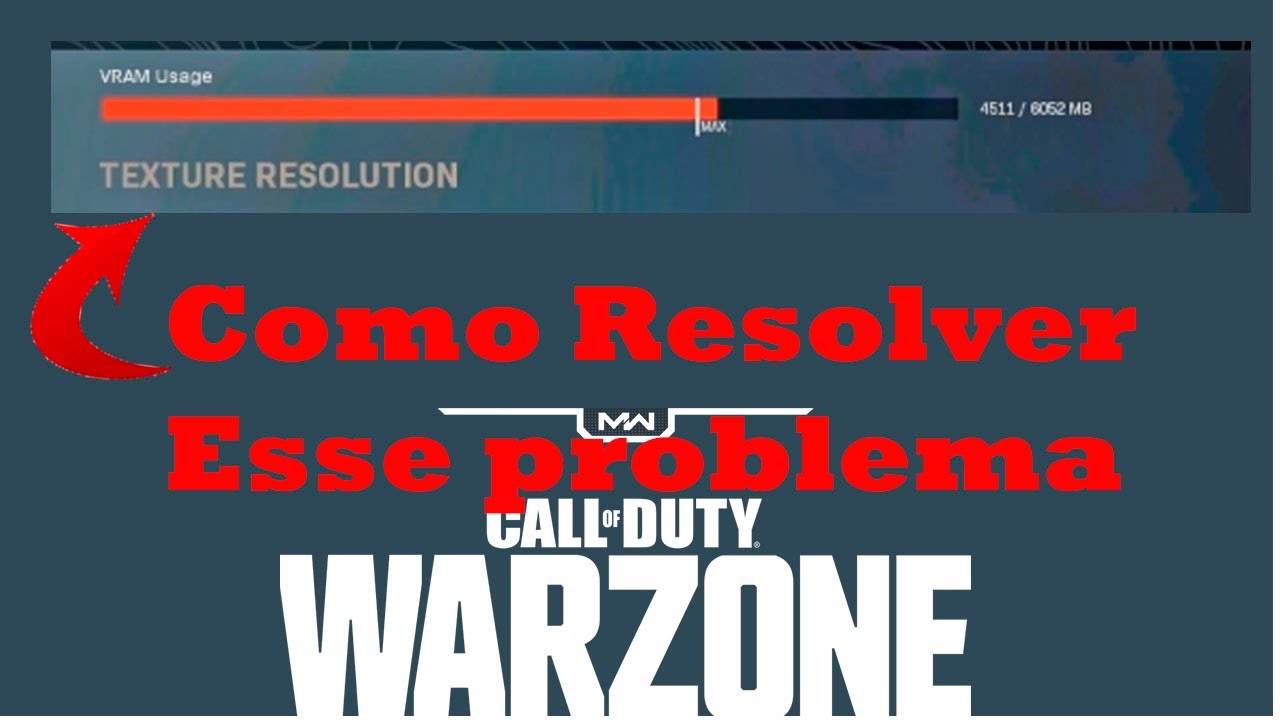 Como RESOLVER PROBLEMA do limitador do VRAM - COD Warzone - YouTube