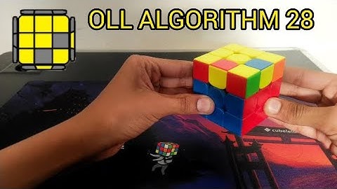 OLL ALGORITHM 28 IN 3X3X3 CUBE WITH FINGER TRICKS