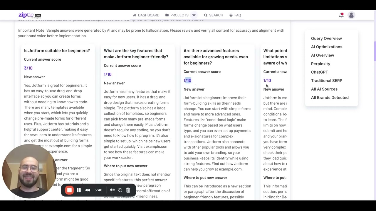 What is Ziptie Ai Search Analytics ?