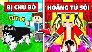 TÔ GÀ CHÓ CON BỊ CHỦ BỎ RƠI CHUYỂN SINH THÀNH HOÀNG TỬ SÓI TRONG MINECRAFT*TỪ CHÓ THÀNH VUA SÓI