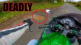 Every Day Road Hazards Your Motorcycle Instructor NEVER Told You About (feat. ZZR1400 / ZX-14R)
