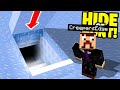 I made a SECRET Minecraft base under ICE LAKE.. (Hide Or Hunt #1)