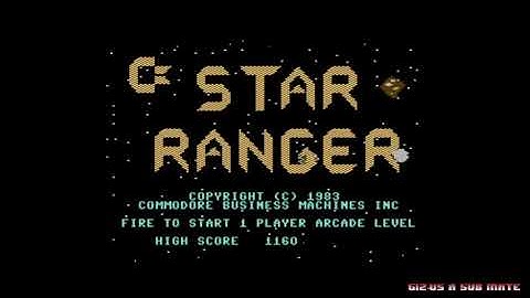 A quick look at: Star Ranger - Commodore 64 1983