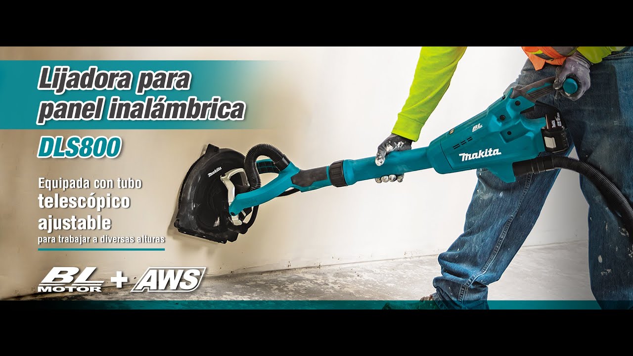Lijadora de pared 18V Inalámbrica MAKITA DLS800 - YouTube