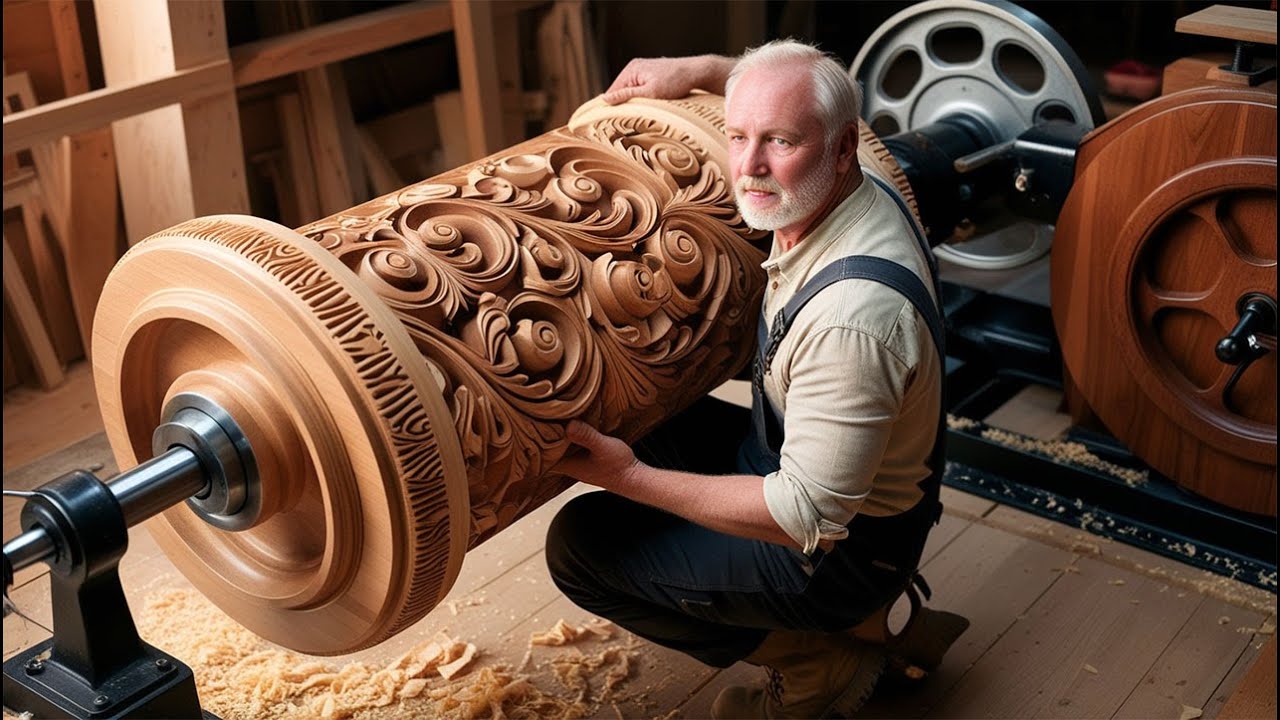 Transforming Solid Wood into Unique Art | The Craftsmanship of a Giant ...