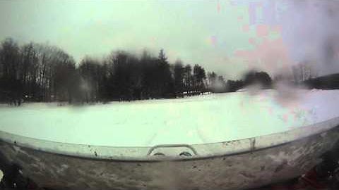 polaris rzr in snow almost got stuck