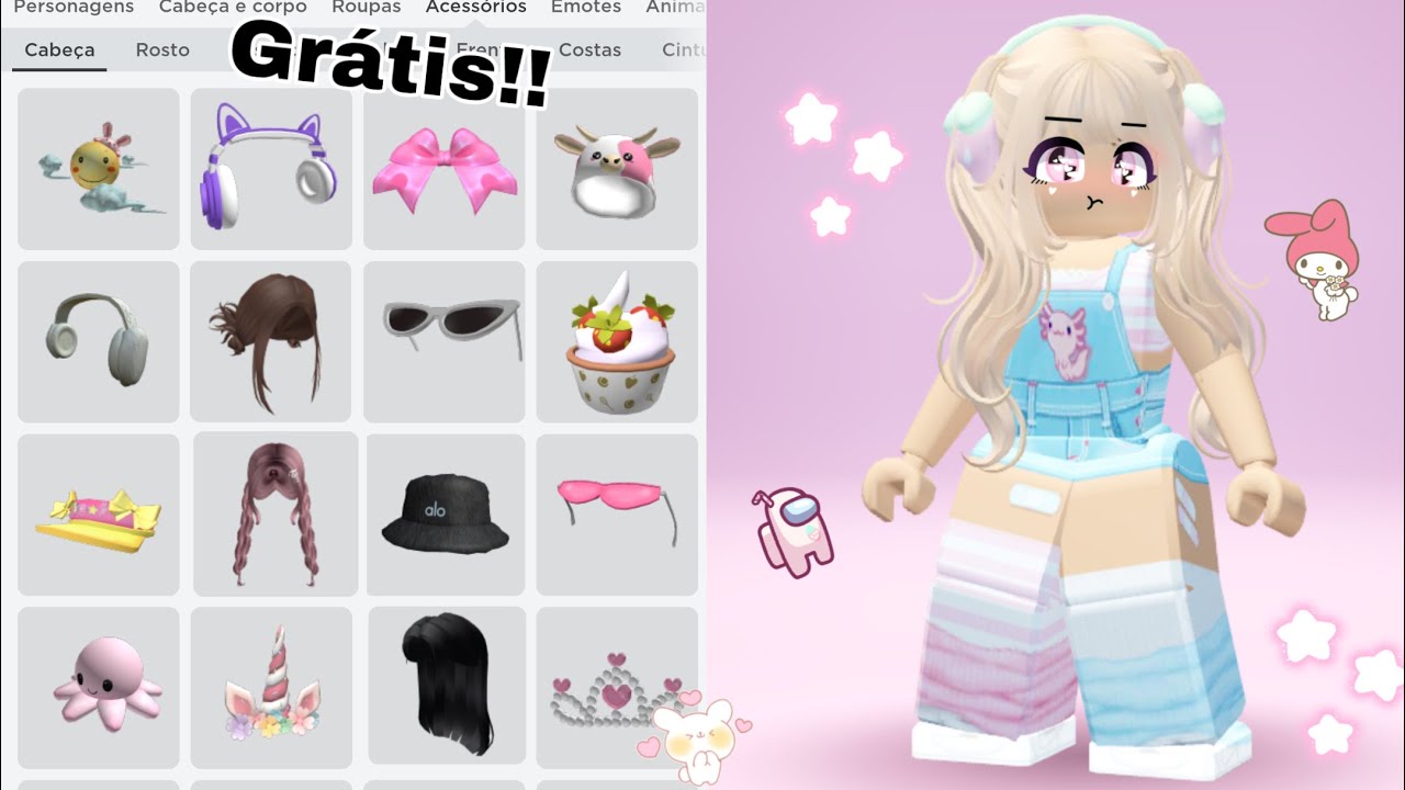 GRÁTIS* IDEIAS DE SKINS COM OS NOVOS ITENS GRÁTIS DO ROBLOX !! PARA MENINAS  E MENINOS!! 