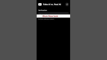 Fake Al vs. Real Al | | Blum today Video Code | Blum CodeBlum Verify Code#blumverifycode