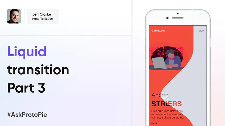 ProtoPie Liquid Transition Tutorial - Part 3. Infinite Transition #AskProtoPie
