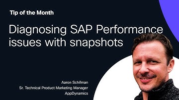 Diagnosing SAP performance issues with AppDynamics Snapshots