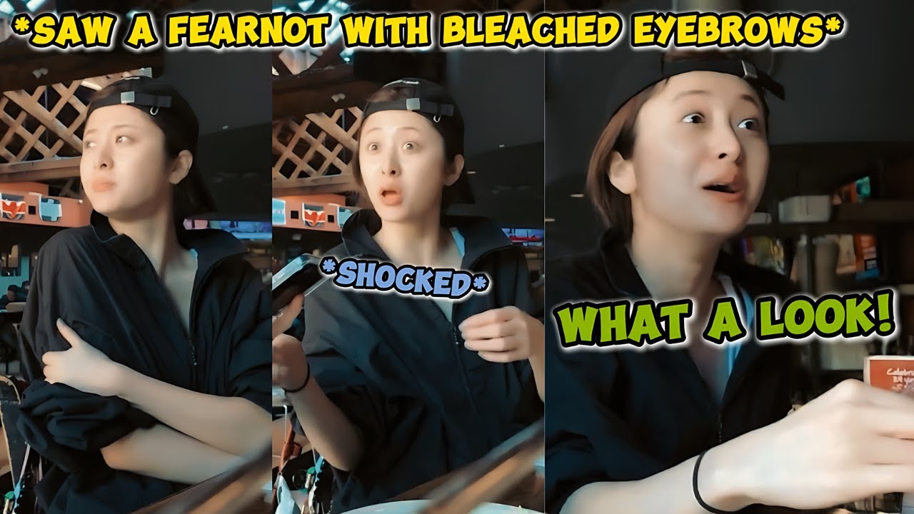 YUNJIN had a funny reaction when she saw a FEARNOT copying her 😂