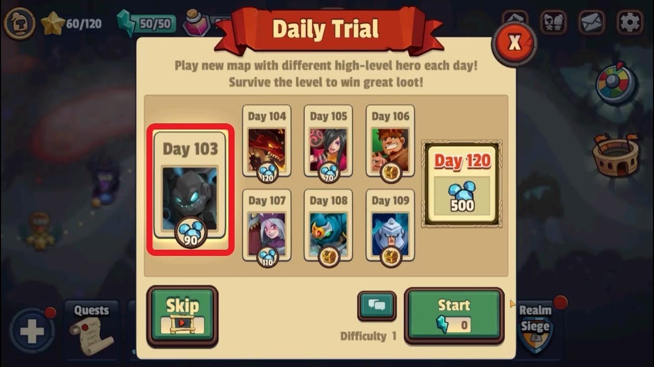 Realm Defense - Daily Trial - Day 103 with Obsidian