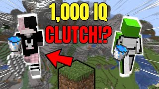 1,000 IQ Minecraft CLUTCH??