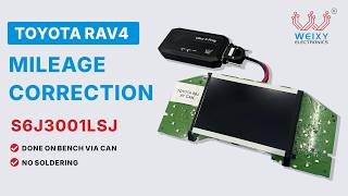 Mileage Correction on Toyota RAV4 S6J3001LSJ CAN Solution Instrument Cluster Repair by Ultra-S Prog