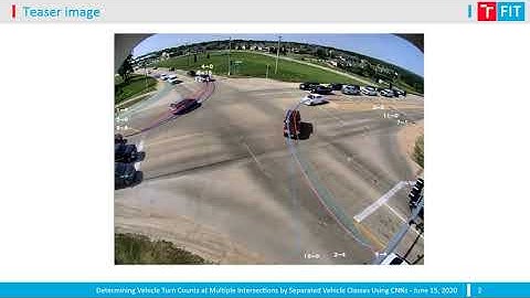 Determining Vehicle Turn Counts at Multiple Intersections by Separated Vehicle Classes Using CNNs