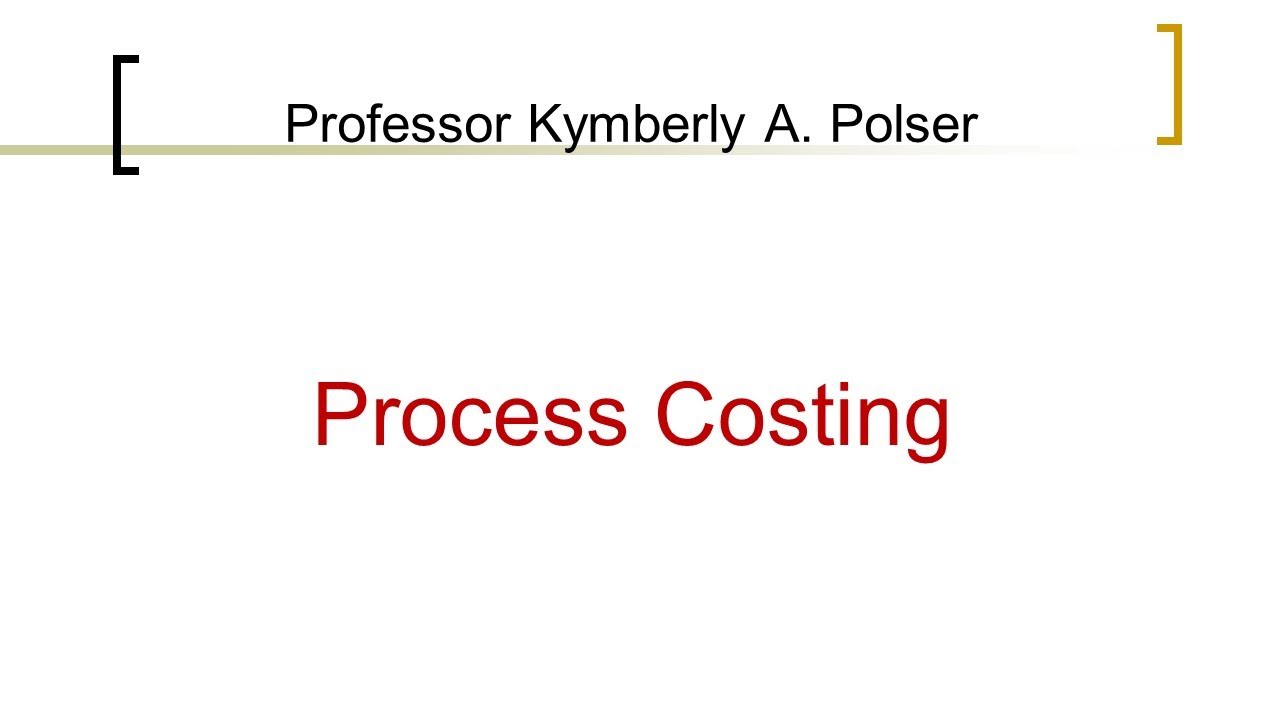 Process Costing Overview ch21 - YouTube