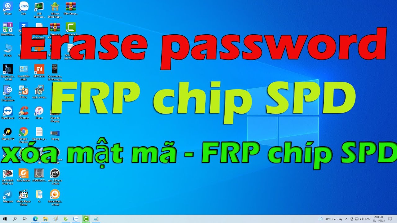 Erase password - FRP chip SPD - Xóa mật khẩu - FRP chíp SPD