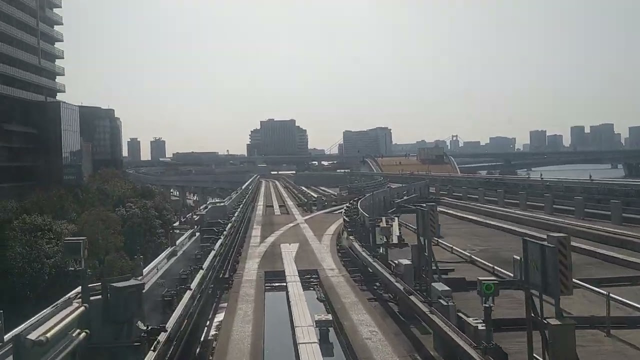 【前面展望】ゆりかもめ　豊洲〜有明テニスの森【ゆりかもめ】