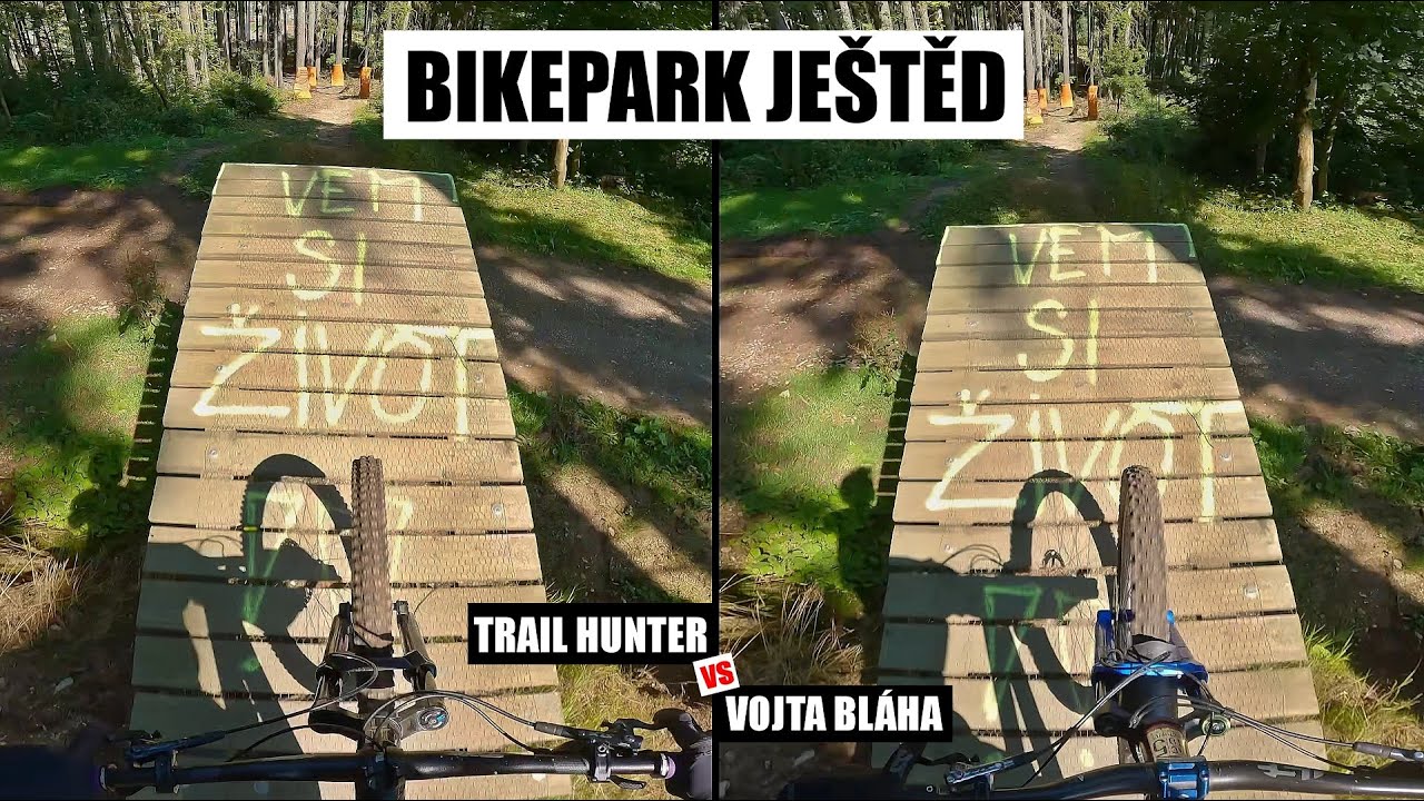 BIKEPARK JEŠTĚD: Sjezdovou trať jsem jel jak šnek, podívejte se na ten rozdíl!