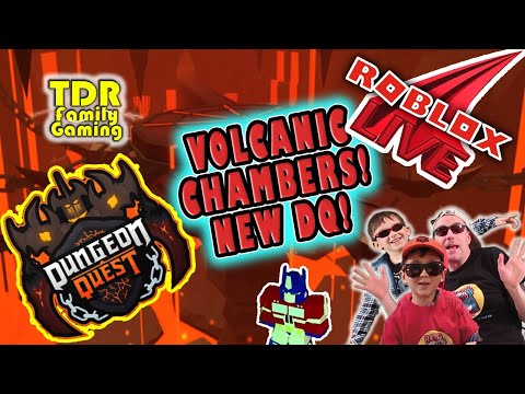 new dungeon volcanic chambers - dungeon quest roblox live streams