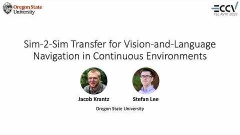Sim-2-Sim Transfer for Vision-and-Language Navigation in Continuous Environments