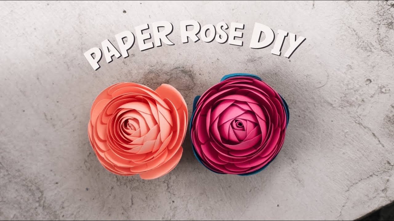 Mini Paper Rose Bouquet — Easy DIY Gift