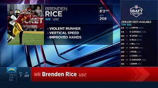 Chargers Select WR Brenden Rice (Rd 7, Pick 225) | LA Chargers