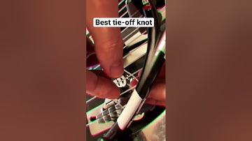 Easy - reliable Tennis stringing tie off knot