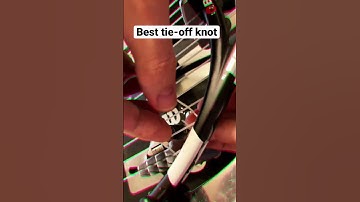 Easy - reliable Tennis stringing tie off knot