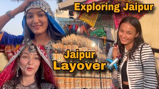 Jaipur Layover Exploring The Pink City Puja Boro Tried Rajasthani Dress 