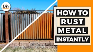 Rust Metal Instantly | How to Rust Steel Instantly (WON'T WORK ON GALVANIZED)