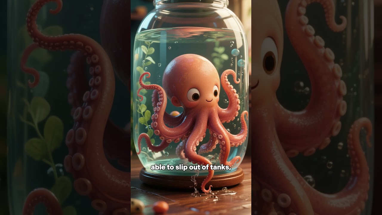 Octopuses Can Squeeze Through a Coin-Sized Hole 🐙😱 | Ocean Facts