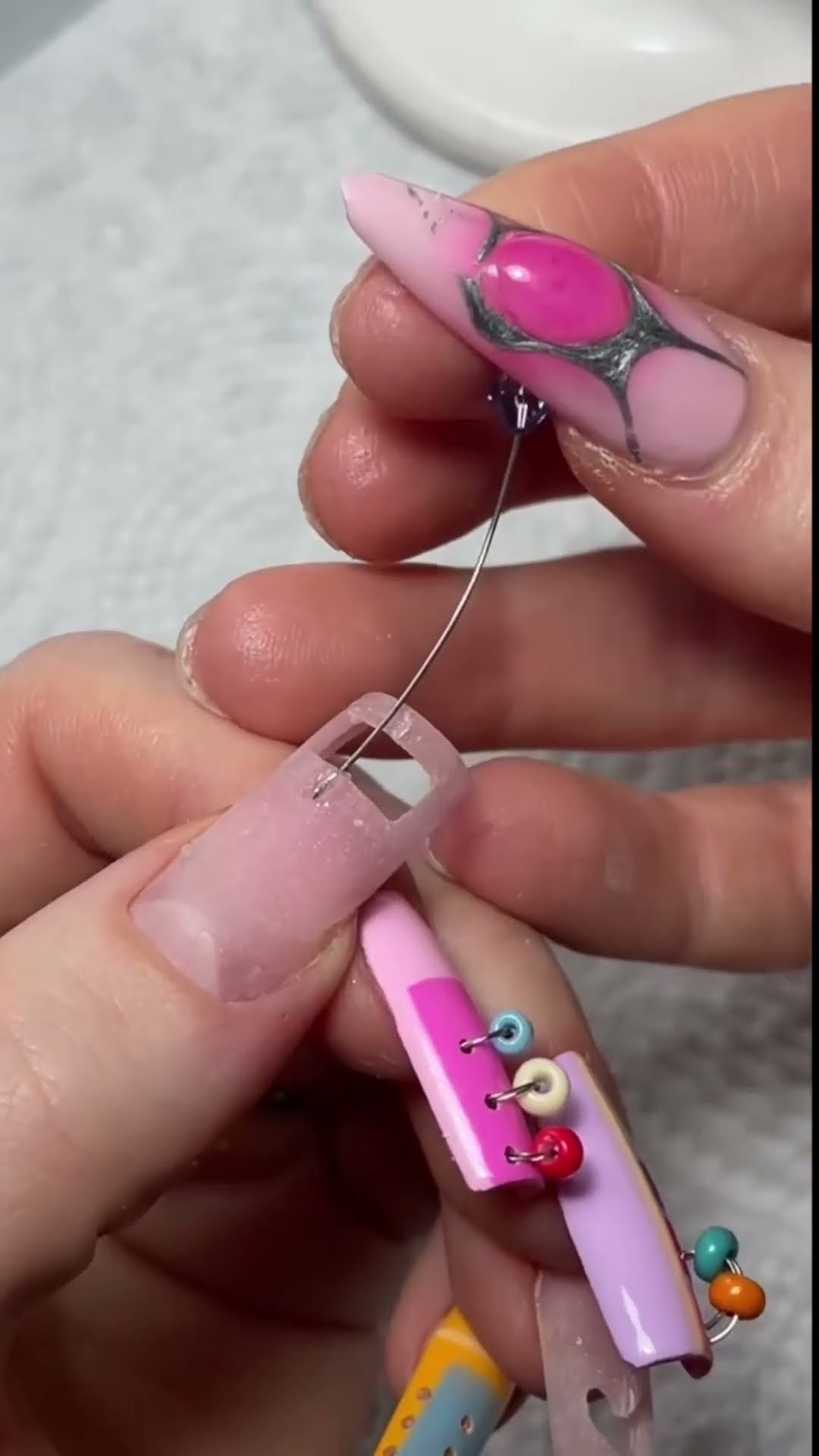cut your nails and make design #shortsvideo