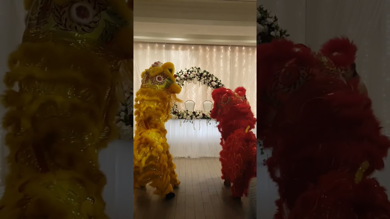 Lion Dance Wedding Entrance