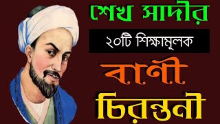 শেখ সাদীর বিখ্যাত ২০টি শিক্ষামূলক বাণী বদলে দিবে আপনার জীবন screenshot 3