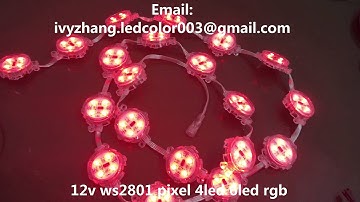 12v ws2801 4led 6led pixel rgb led module