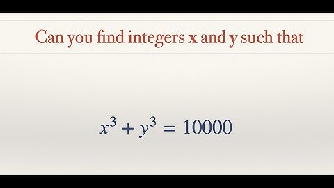 Number Theory Concepts | Sum of two cubes | Math Olympiad, ISI CMI Entrance
