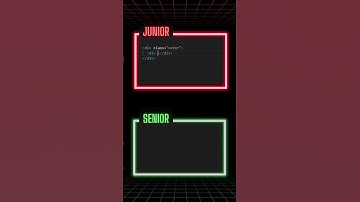 Junior vs Senior Developer in HTML Coding! 😎🔥 #coding #shorts #designsynth #webdevelopment
