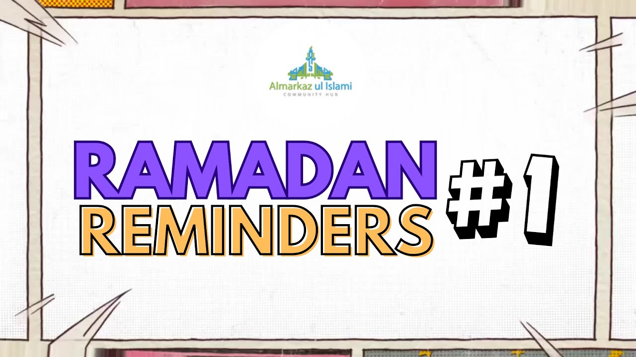 #1 Ramadan Reminders - YouTube